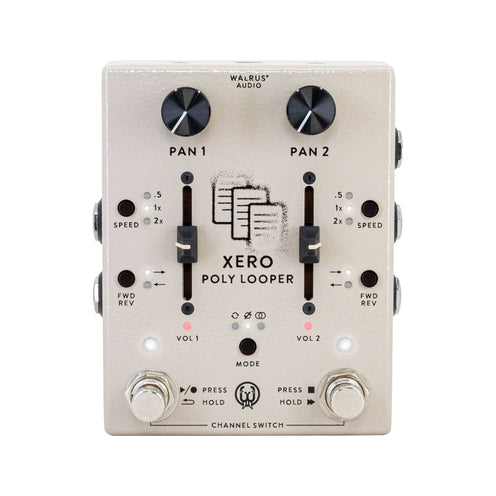 Walrus Audio Xero Polylooper Guitar Pedal, Cream
