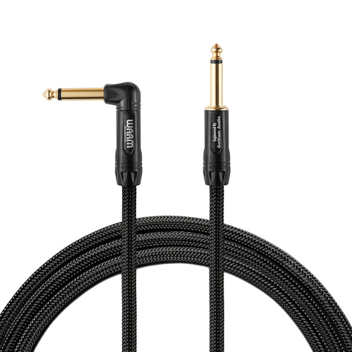 Warm Audio Premier Series Straight to Right Angle Instrument Cable, 10ft