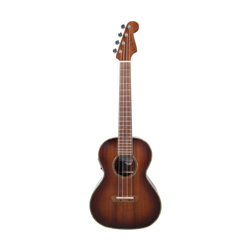 Fender Montecito Tenor Acoustic-Electric Ukulele w/Bag, Walnut FB, Shaded Edge Burst, CRKA2200XXXX