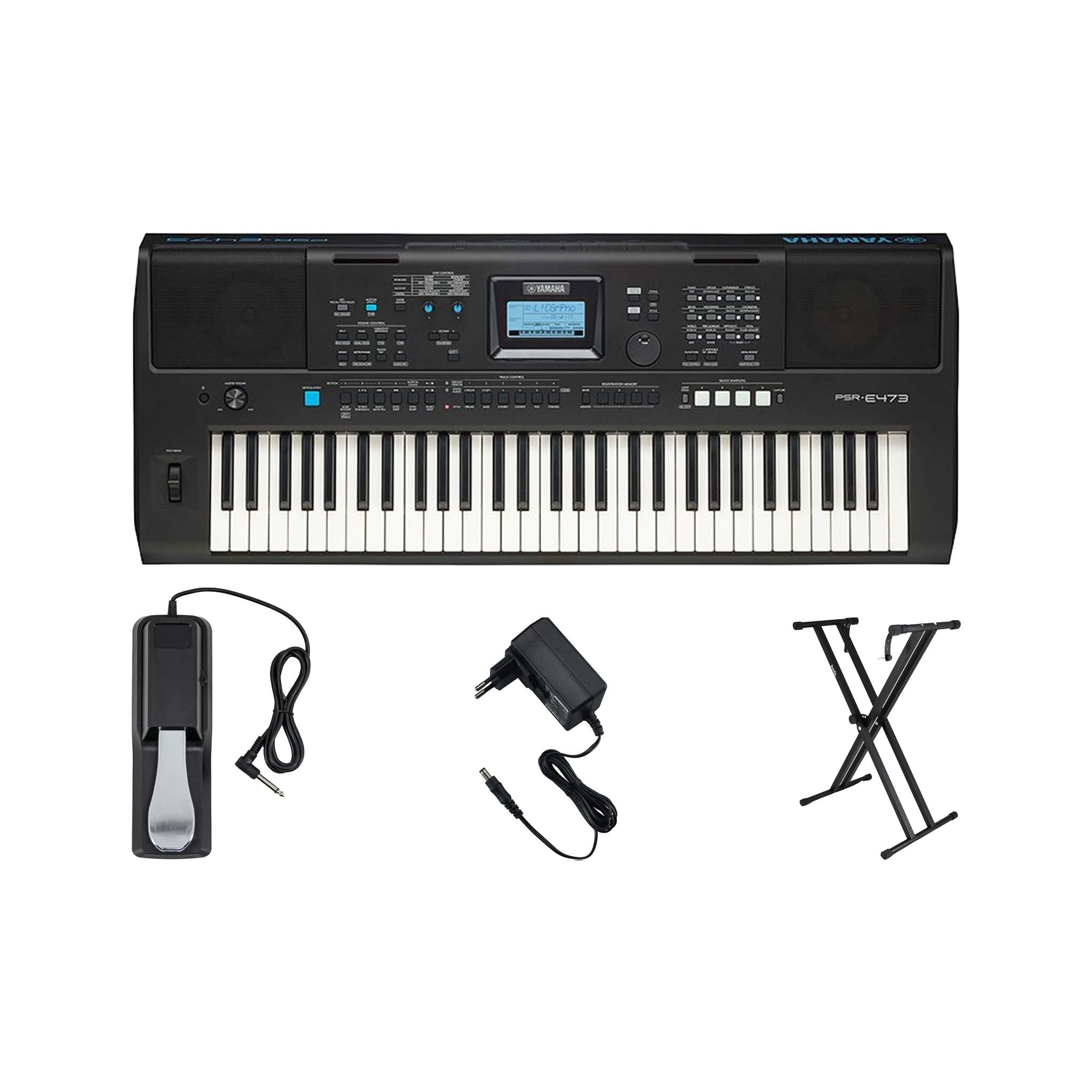 Yamaha PSR-E473 61鍵 フルセット Amazon.co.jp: ヤマハ(YAMAHA) 電子キーボード PSR-E473 61鍵 タッチ
