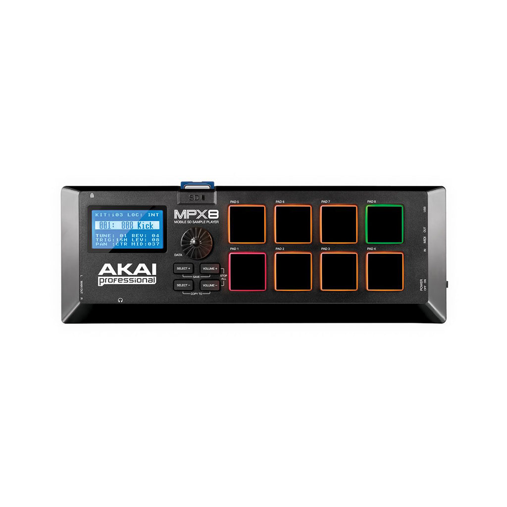 Akai MPX8 8-Pad Pressure-sensitive Mobile SD Sample Player – Swee