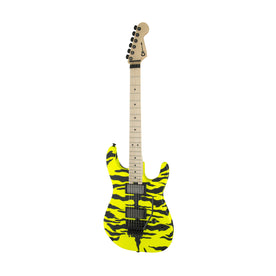 Charvel Pro Mod Dinky Satchel Signature Electric Guitar, Maple FB, Yellow Bengal