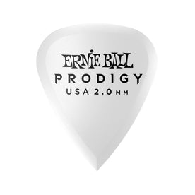 Ernie Ball Standard Prodigy 2.0mm Guitar Picks, White, 6-Pack