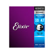 Elixir 11150 Polyweb Light 80/20 Bronze 12-String Acoustic Guitar Strings 10-47