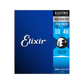 Elixir 12050 Polyweb Electric Guitar Strings, Light, 10-46