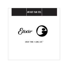Elixir 13010 Anti-Rust Plain Steel Single String, .010