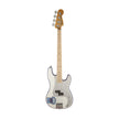 Fender Steve Harris Signature Precision Bass Guitar, Maple FB, Olympic White w/Stripe
