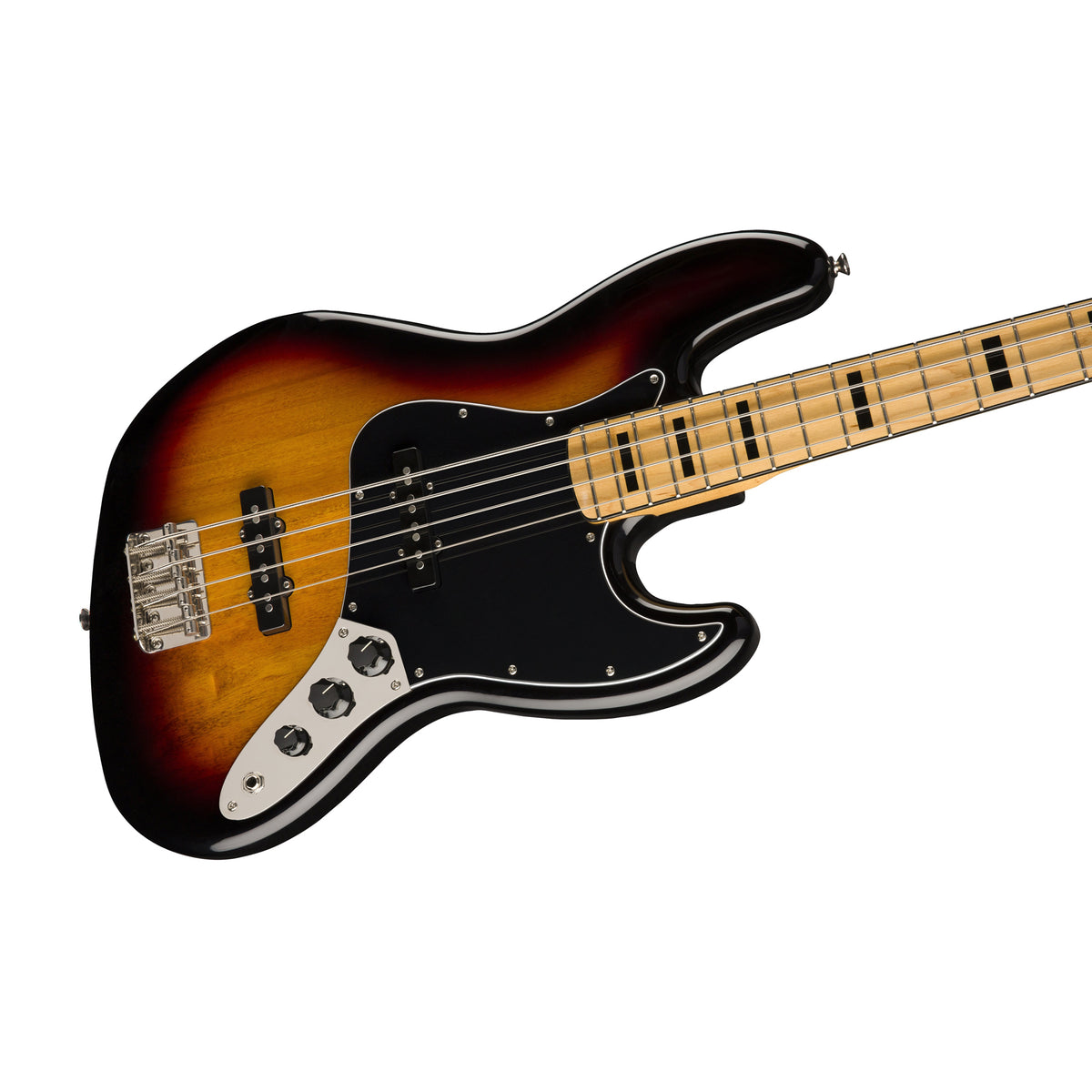 Squier Classic Vibe 70s Jazz Bass Guitar, Maple FB, 3-Tone