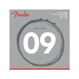 Fender 255L Classic Core Nickel Plated Steel Ball-end Electric Guitar Strings, 9-42