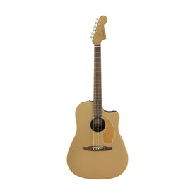 Fender California Redondo Player Slope-Shouldered Acoustic Guitar, Walnut FB, Bronze Satin