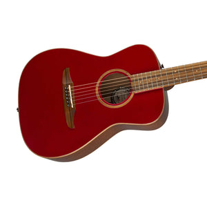 Fender Malibu Classic Small-Bodied Acoustic Guitar w/Bag, Hot Rod Red Metallic (B-Stock)