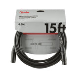 Fender Professional Series Microphone Cable, 15ft, Black