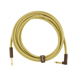 Fender Deluxe Series Angled Instrument Cable, 10ft Tweed