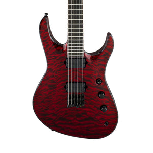 Jackson USA Signature Chris Broderick Soloist HT6 Electric Guitar, Ebony FB, Transparent Red