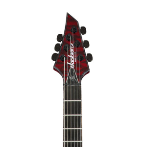 Jackson USA Signature Chris Broderick Soloist HT6 Electric Guitar, Ebony FB, Transparent Red