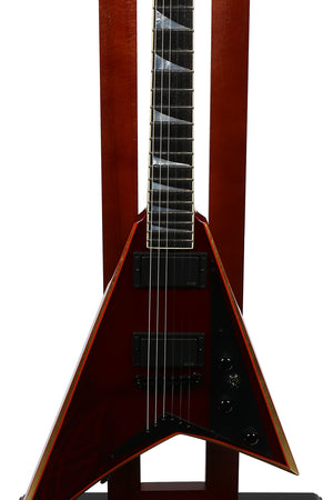 Jackson Custom Shop Randy Rhoads 1T Electric Guitar, Burgundy w/Gold Leaf Bevels