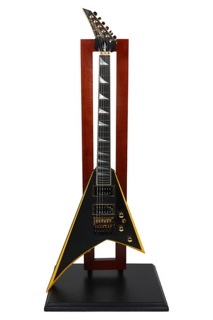 Jackson Custom Shop Randy Rhoads RR24 Electric Guitar, Satin Black w/ Yellow Bevels