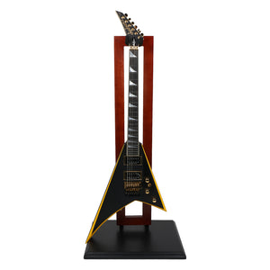 Jackson Custom Shop Randy Rhoads RR24 Electric Guitar, Satin Black w/ Yellow Bevels