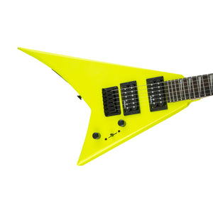 Jackson JS Series RR Minion JS1X Electric Guitar, Amaranth FB, Neon Yellow