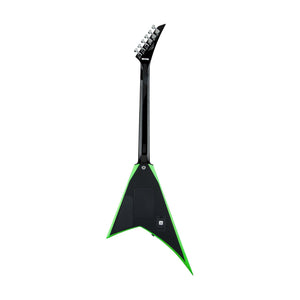 Jackson X series Rhoads RRX24 Electric Guitar, RW FB, Black w/Neon Green Bevels