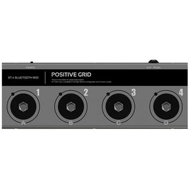Positive Grid BT4 Bluetooth MIDI Pedal, 4 Buttons
