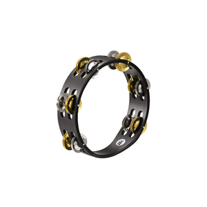 MEINL Percussion CTA2M-BK Compact Wood Nickel Plated Steel and Solid Brass Jingles Tambourine