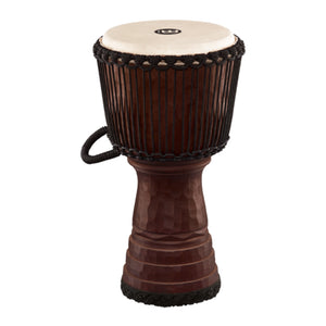 MEINL Percussion DJTC1-L 12inch Tongo Carved Djembe, Brown