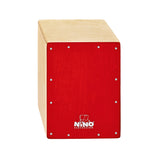 NINO Percussion NINO950R 13inch Tall, Birch Cajon, Red Frontplate