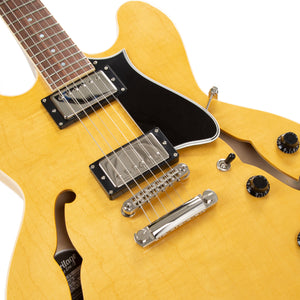 Heritage Standard H-535 Semi-Hollow Electric Guitar with Case, Antique Natural