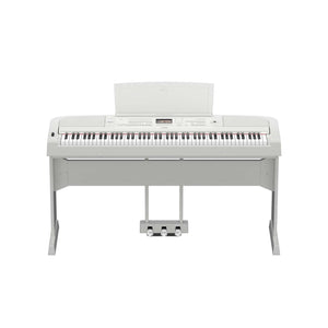 Yamaha DGX670B 88-key Arranger Piano, White, Bundle Set