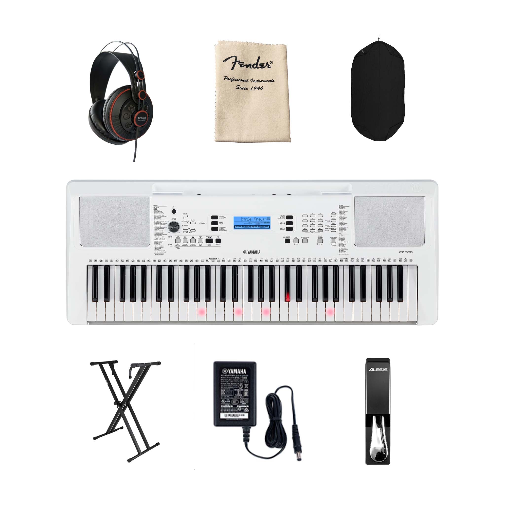 Yamaha PSR-EZ300 61-key Portable Keyboard, Bundle Set