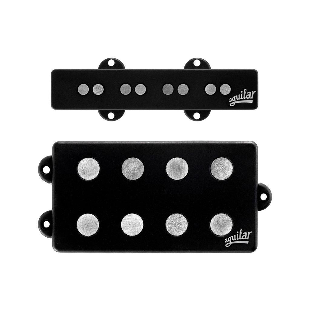 Aguilar AG 4M/J-HC Hum-Canceling 4-String Jazz Bass and MM Bass Guitar Pickup Set