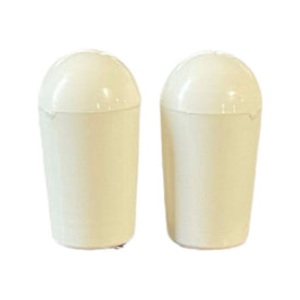 Allparts SK-0040-025 White Switch Tips for USA Toggles, Set of 2