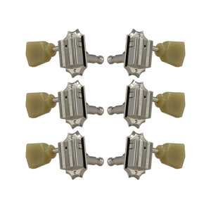 Allparts TK-7940-001 Nickel Grover 135 Series 3x3 Vintage Style Key, Set of 6