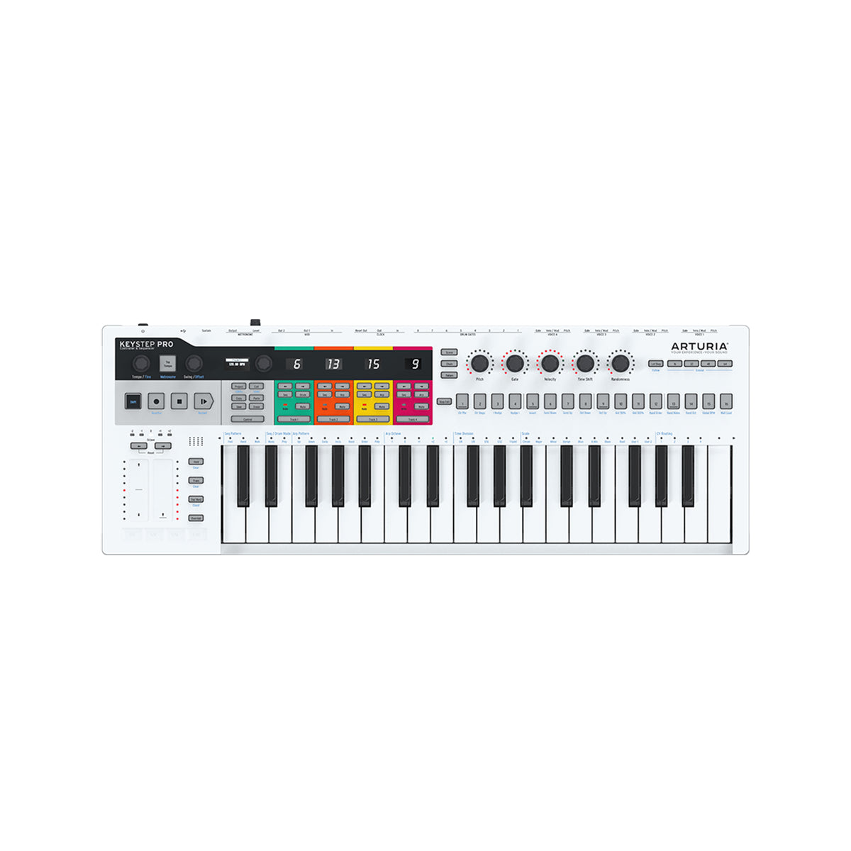 KeyStep Pro Bundle - 37-Key MIDI Controller With Headphones & Cable (USB/CV/ MIDI) Keystep 37 Arturia