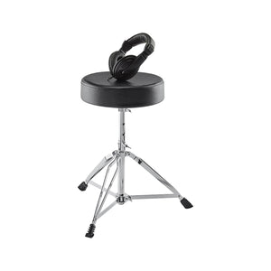 Alesis Drum Throne and Headphones Essentials Bundle