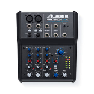 Alesis MultiMix 4 USB FX Four-channel Mixer with Effects and USB Audio