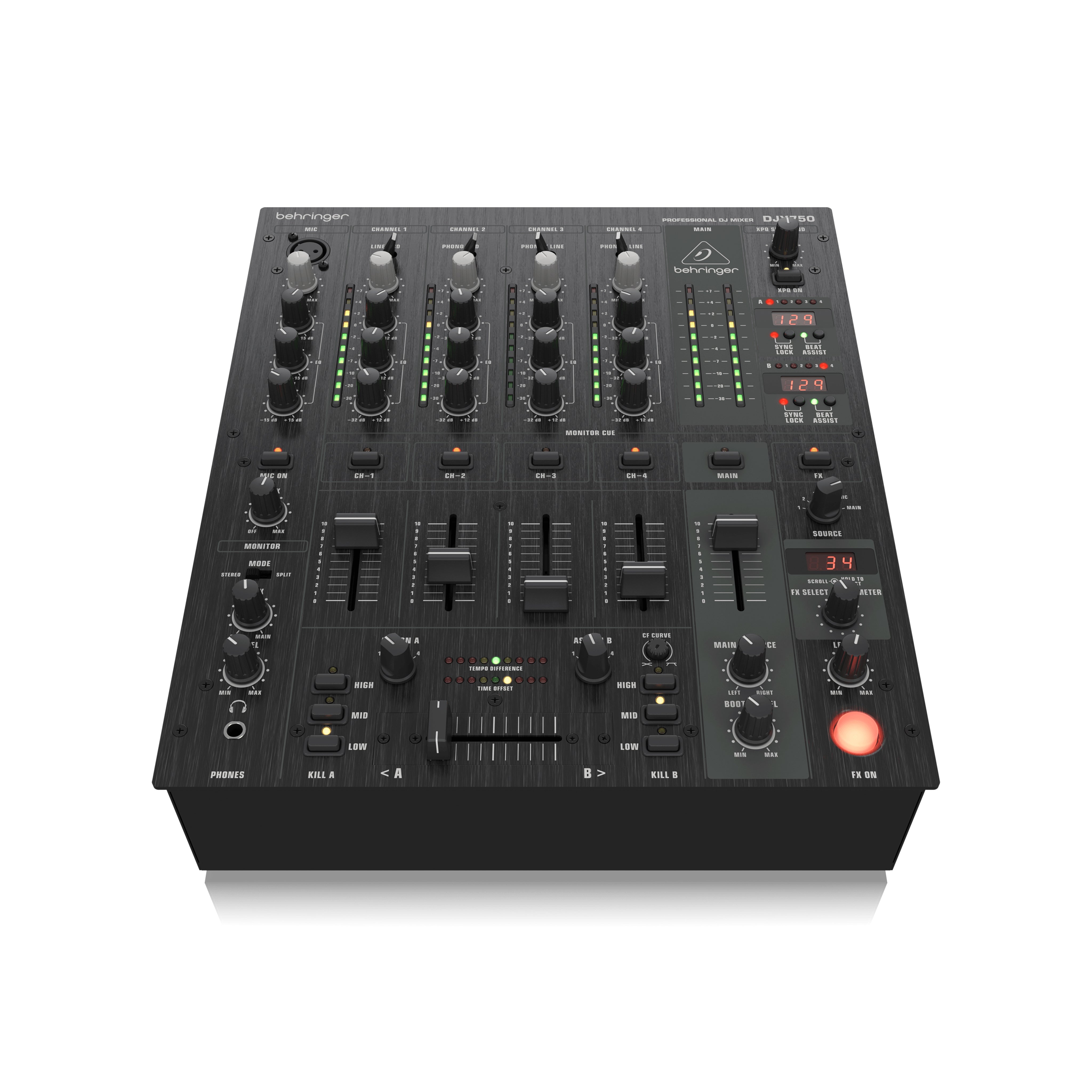 Behringer Pro Mixer DJX750 4-channel DJ Mixer – Swee Lee Malaysia