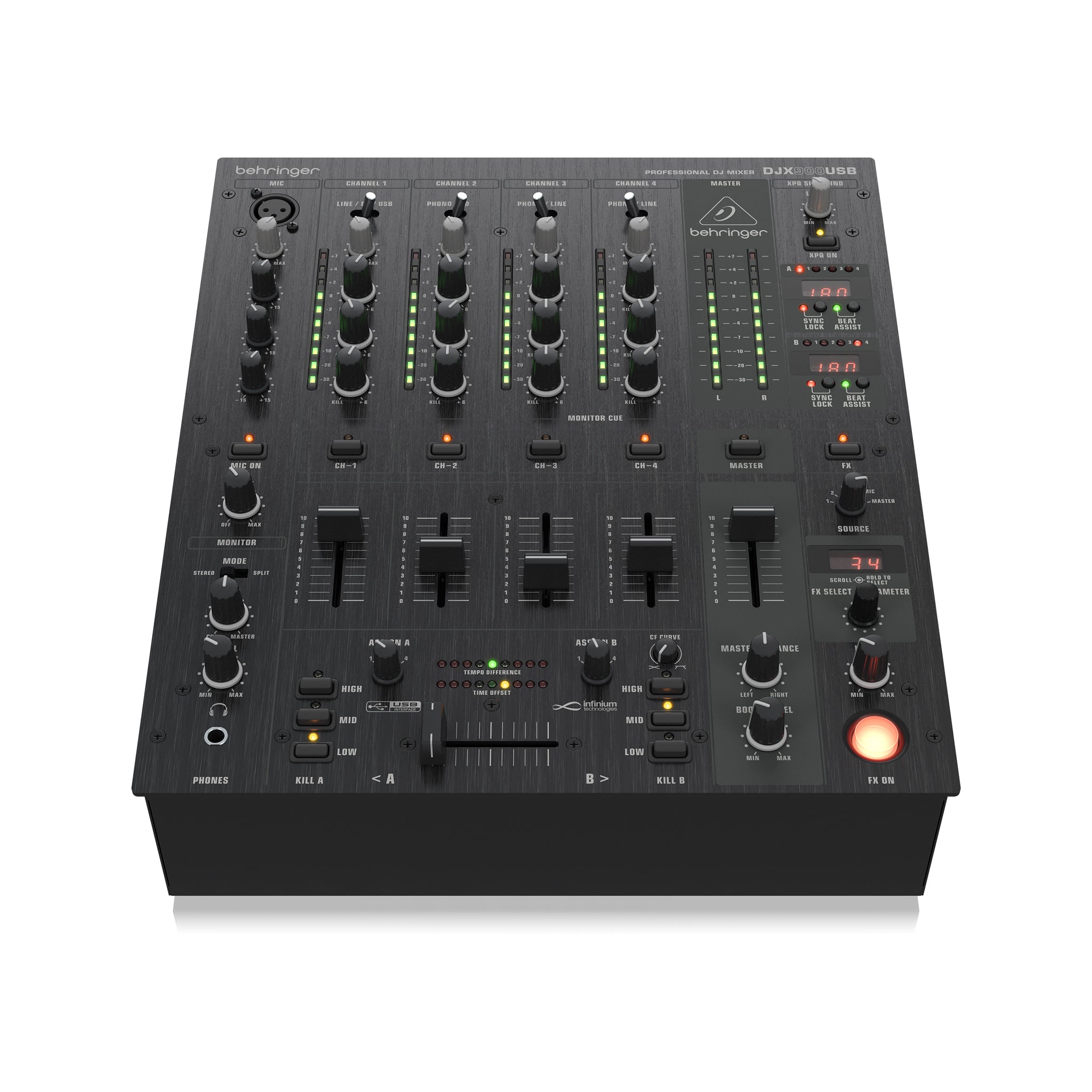 Behringer Pro Mixer DJX900USB 4-channel DJ Mixer – Swee Lee Malaysia