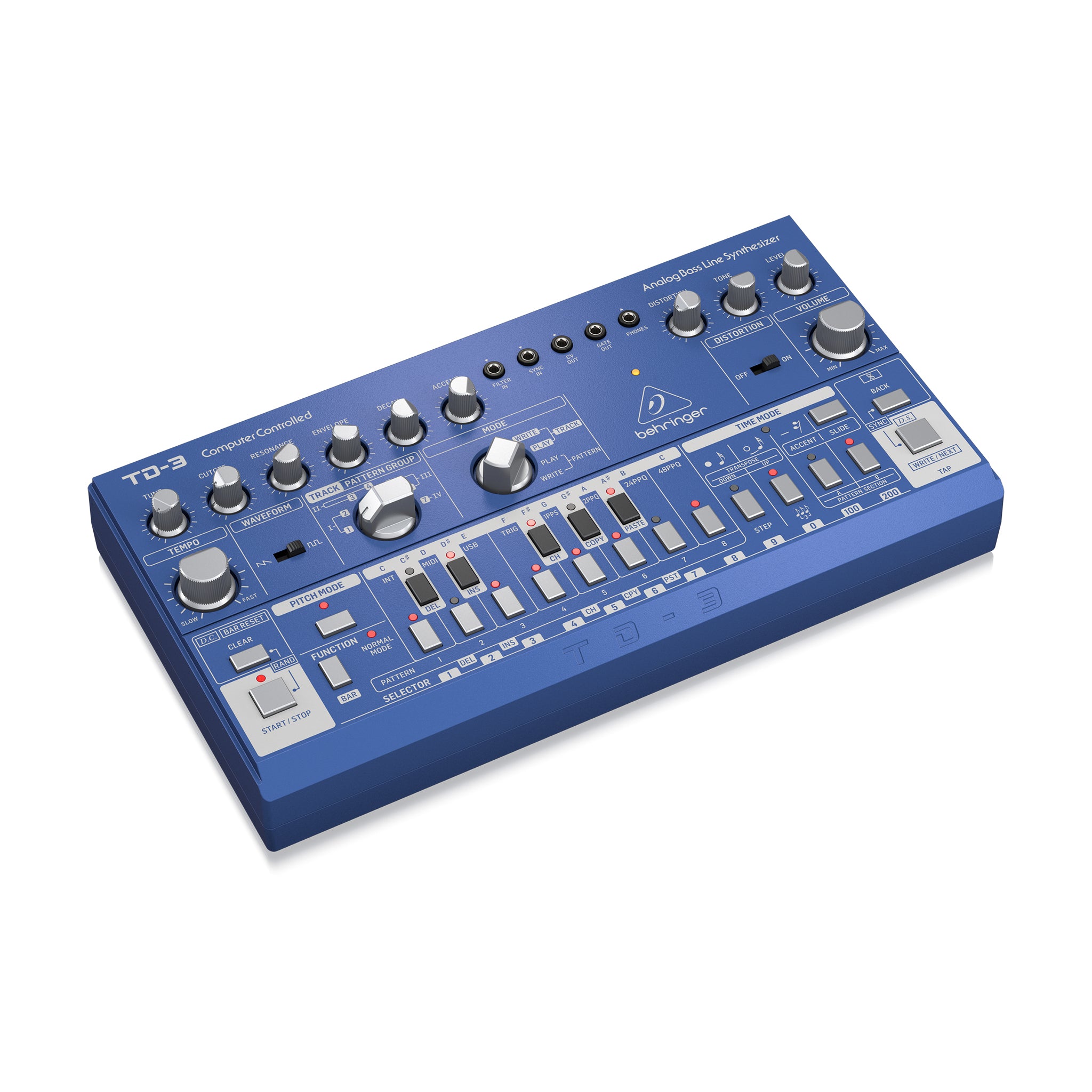 Behringer TD-3-BU Analog Bass Line Synthesizer, Blue – Swee Lee