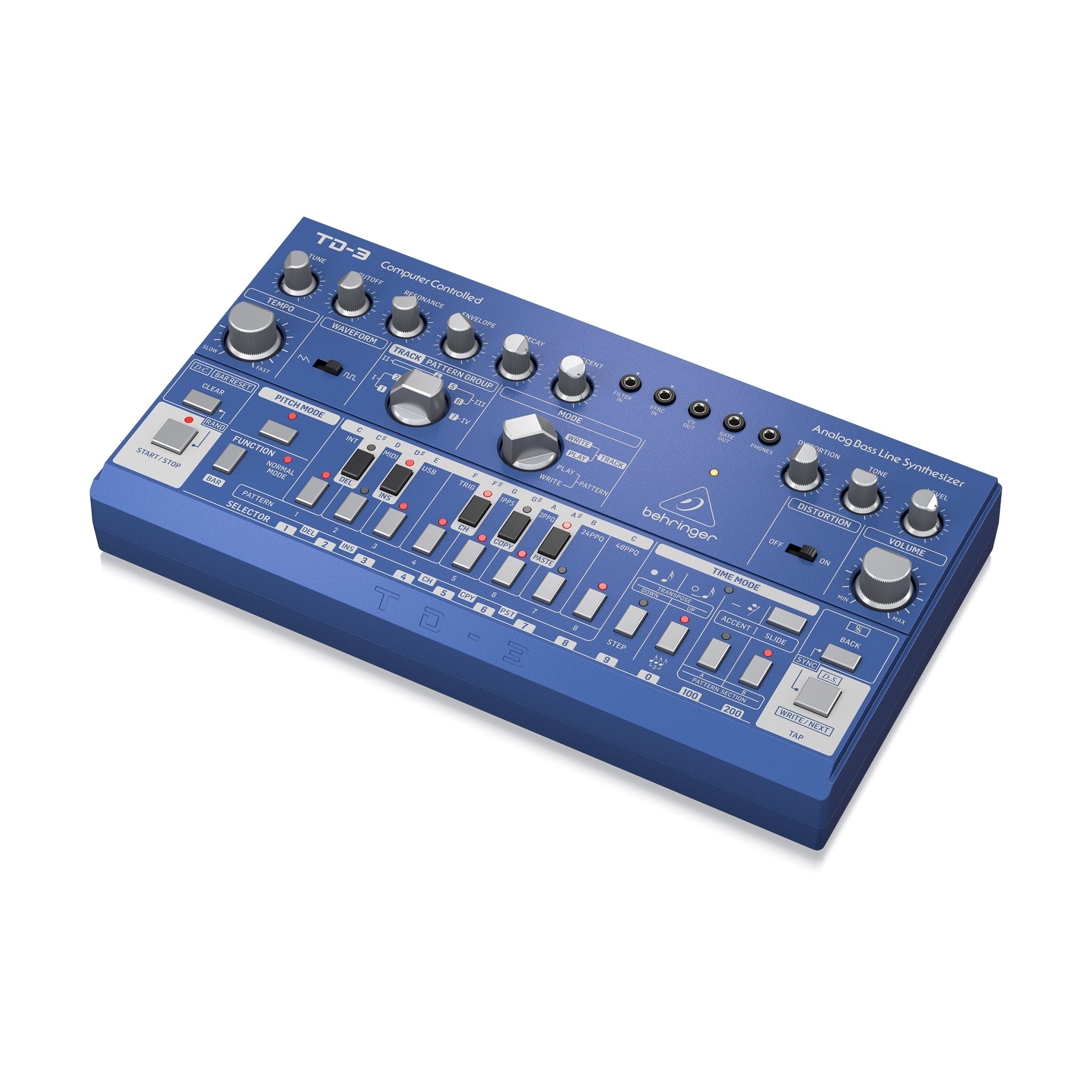 Behringer TD-3-BU Analog Bass Line Synthesizer, Blue – Swee Lee