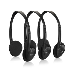 Behringer HO 66 Stereo Headphones, 3-Pack