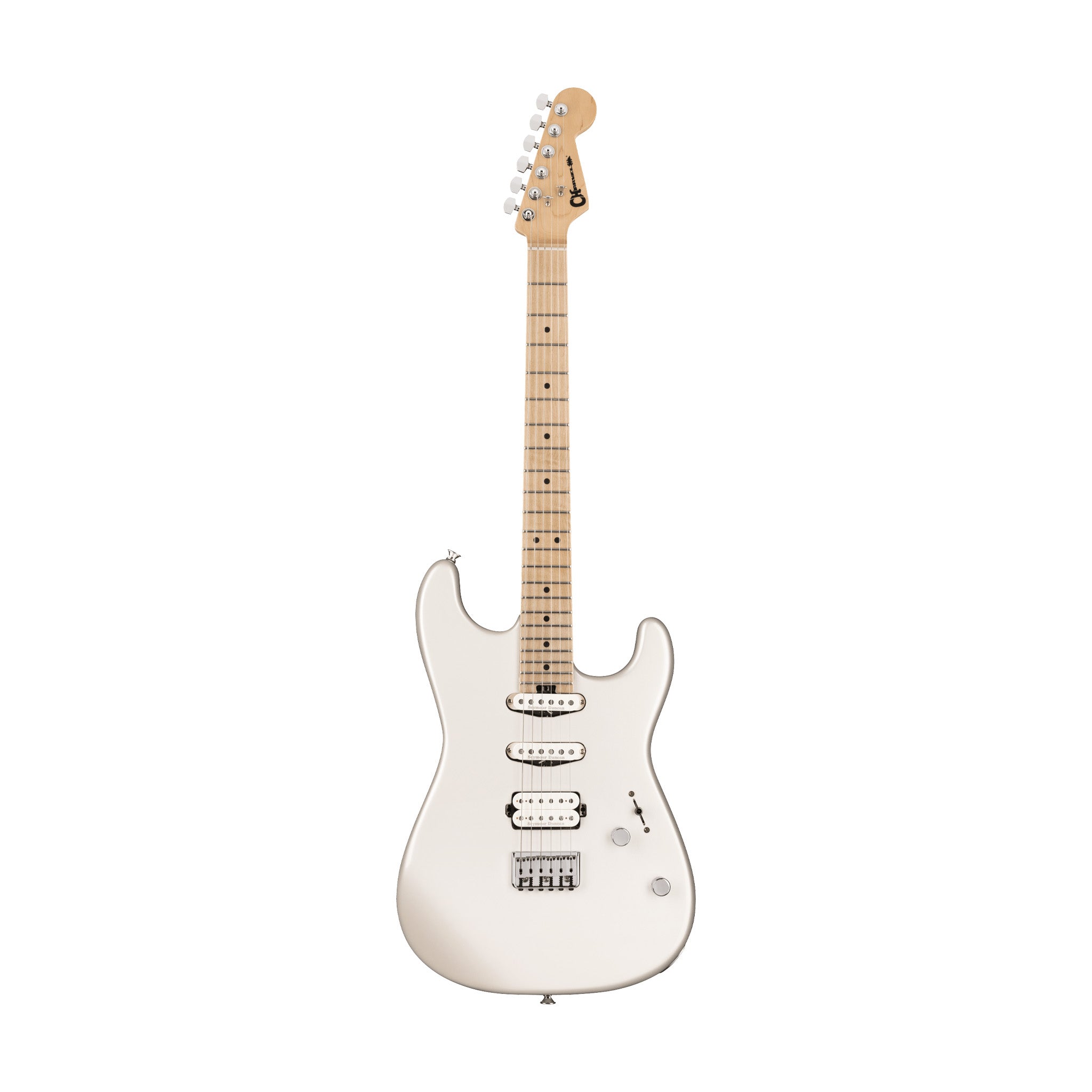 Charvel Pro-Mod San Dimas Style 1 HSS HT M Electric Guitar, Platinum Pearl