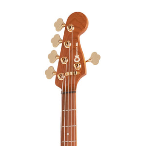 Charvel Pro-Mod San Dimas Bass JJ V Bass Guitar, Maple FB, Lambo Green Metallic