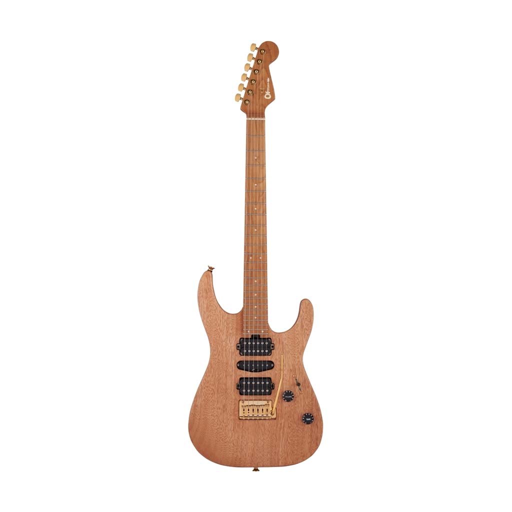 Charvel Pro-Mod DK24 HSH CM Mahogany Electric Guitar, Caramelized Maple FB, Natural