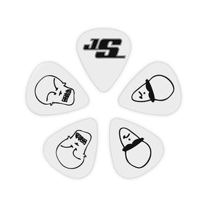 D'Addario Joe Satriani Guitar Picks, 10, pack, Heavy, White