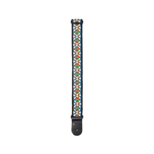 D'Addario 50mm Woven Guitar Strap, Stained Glass