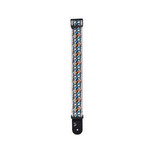 D'Addario Eco-Comfort Jacquard Woven Guitar Strap, White