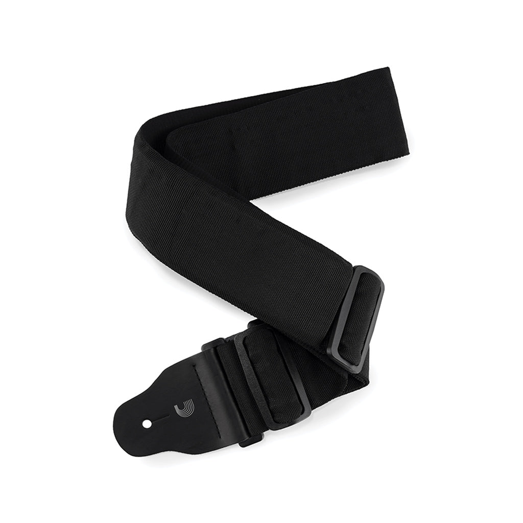 D'Addario 75B000 75mm Bass Guitar Strap, Black
