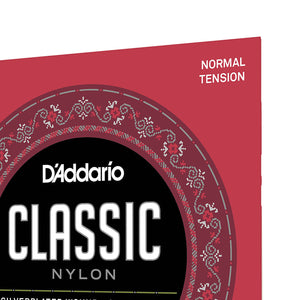 D'Addario EJ27N Student Nylon 1/2 Sized Classical Guitar Strings, Normal Tension, Silverplated Wound
